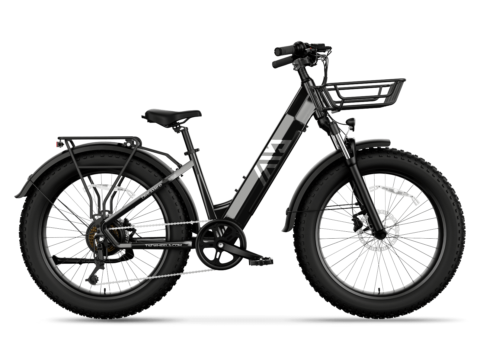 TST® Combo Sale Dreamer 26" Step-Thru Fat Tire Electric Bike