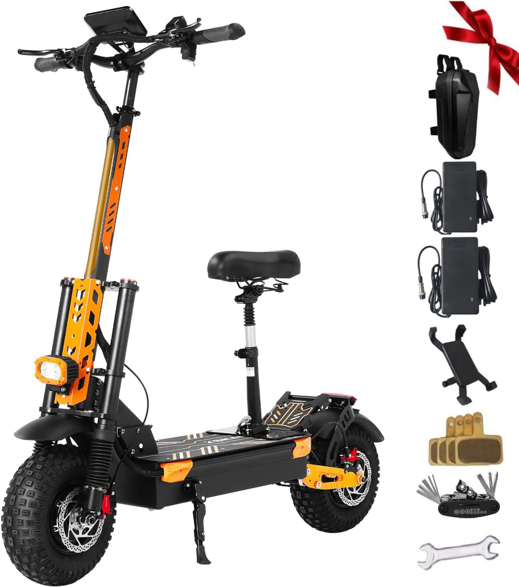 Electric Scooter for Adults 7000W Power Dual Motors Top Speed 55MPH 60V 33Ah