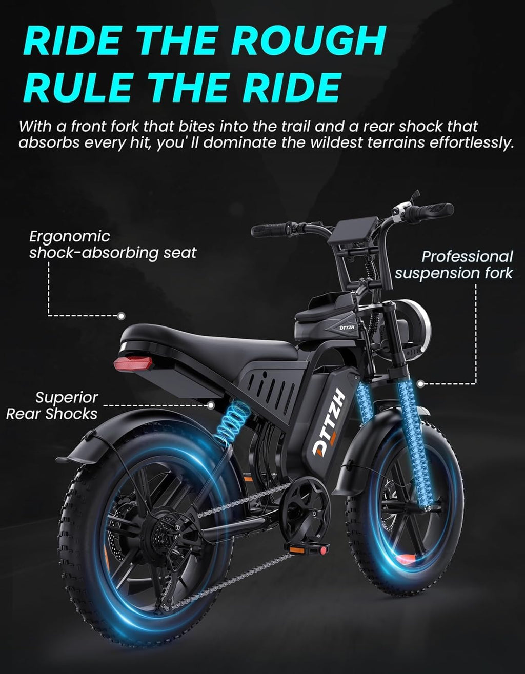 DTTZH F6/F6S/F6PRO Electric Bike for Adults with NFC & Password