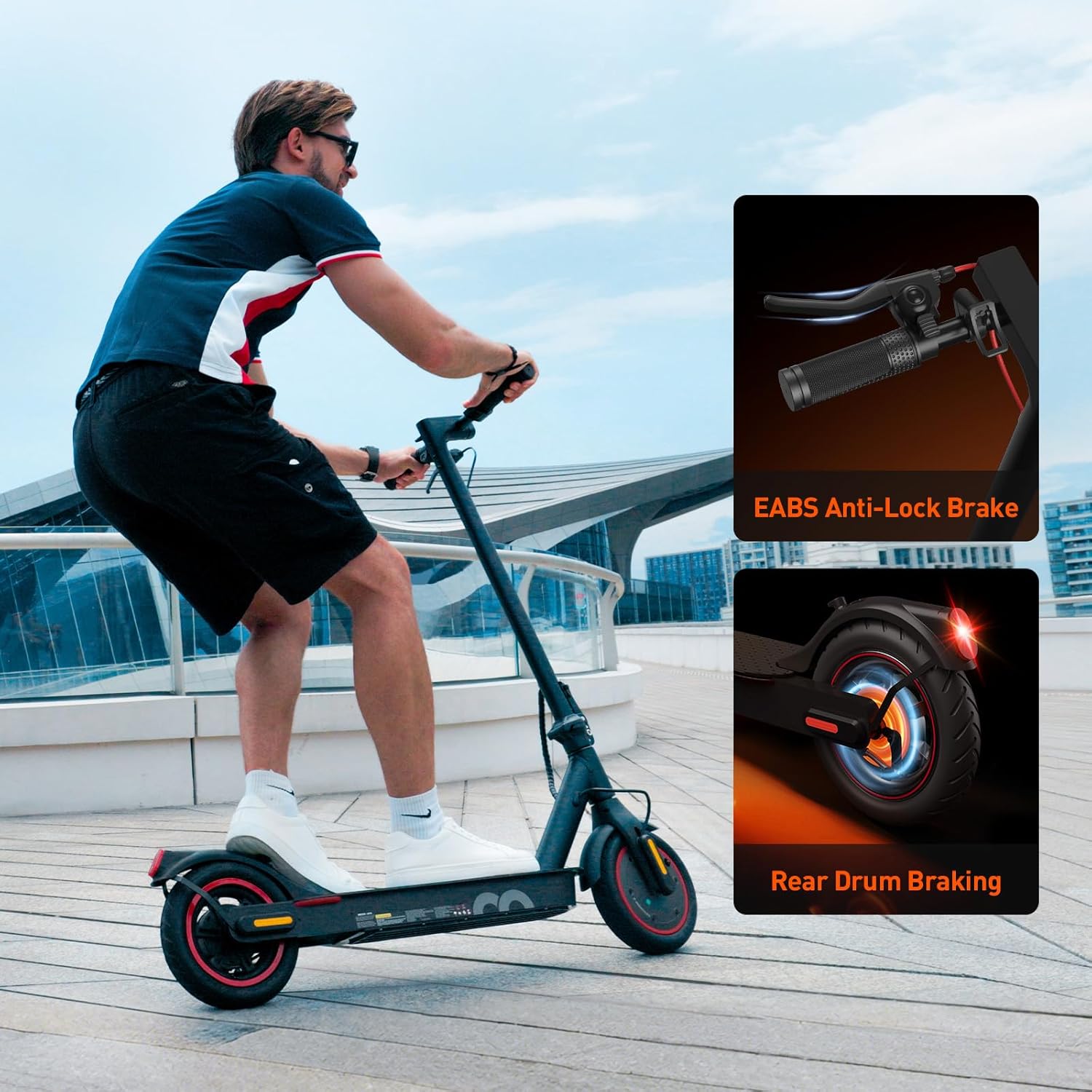 Electric Scooter, 1000W/500W Powerful Motor, 28/21 Mile Range, 25/21/18 MPH