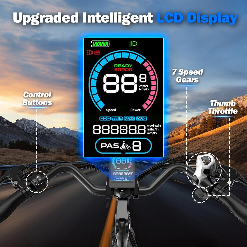 Electric Bike for Adults, 1000W Peak Motor Ebike for Commute