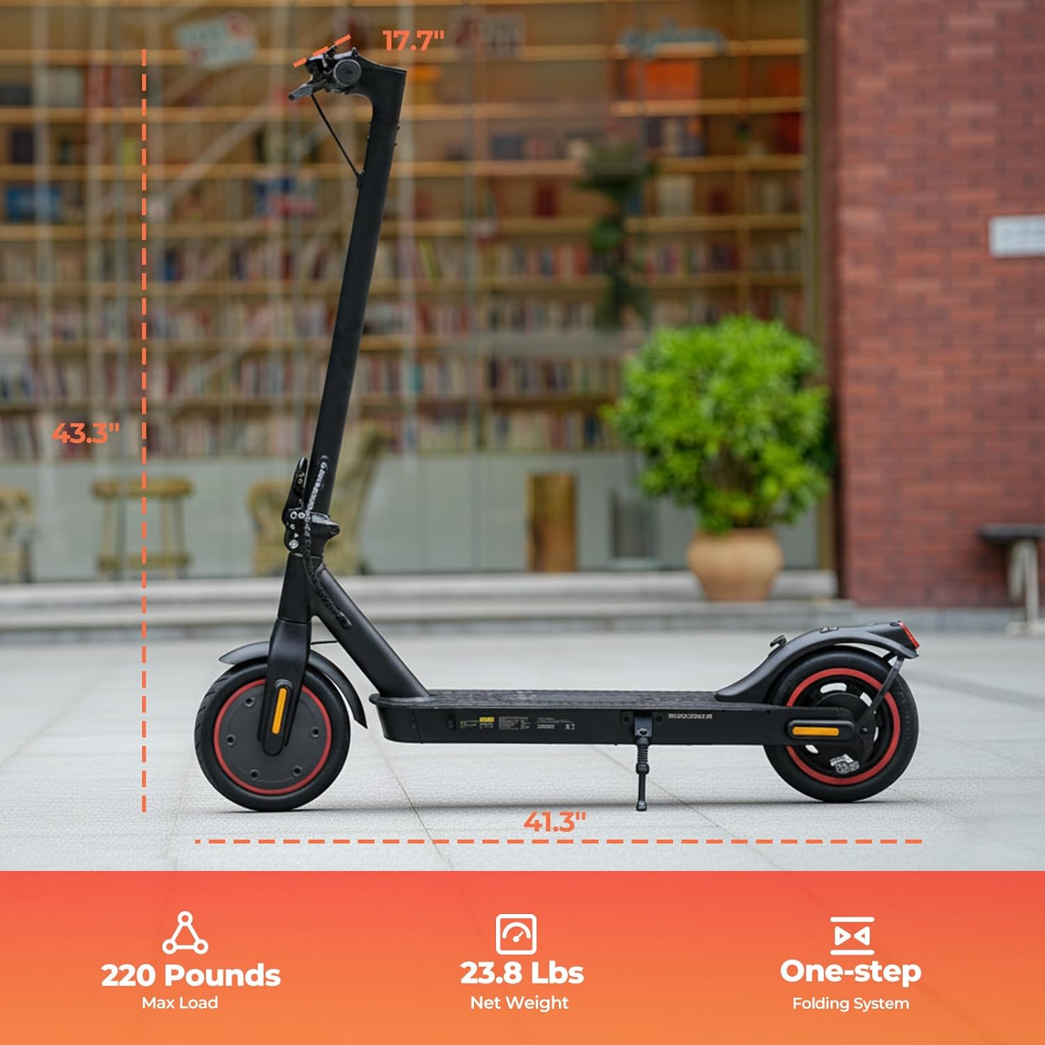 Electric Scooter, 1000W/500W Powerful Motor, 28/21 Mile Range, 25/21/18 MPH