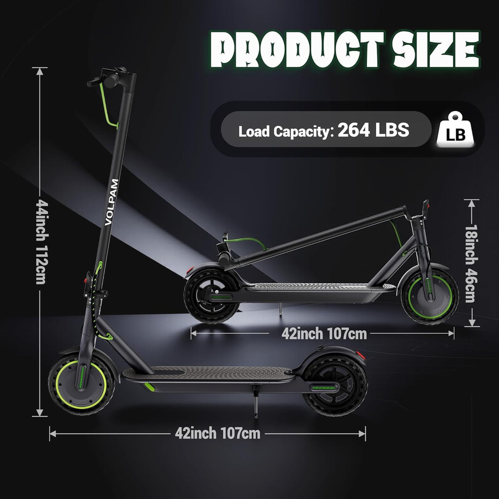 Electric Scooter with 8.5"/10" Solid Tire, 350W/500W Powerful Motor
