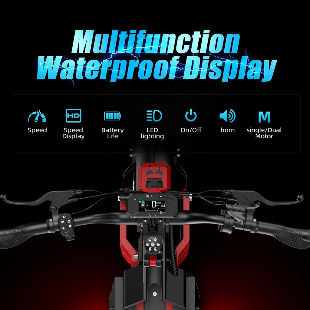 5600W Dual Motor Electric Scooter for Adults, 48V26AH Lithium