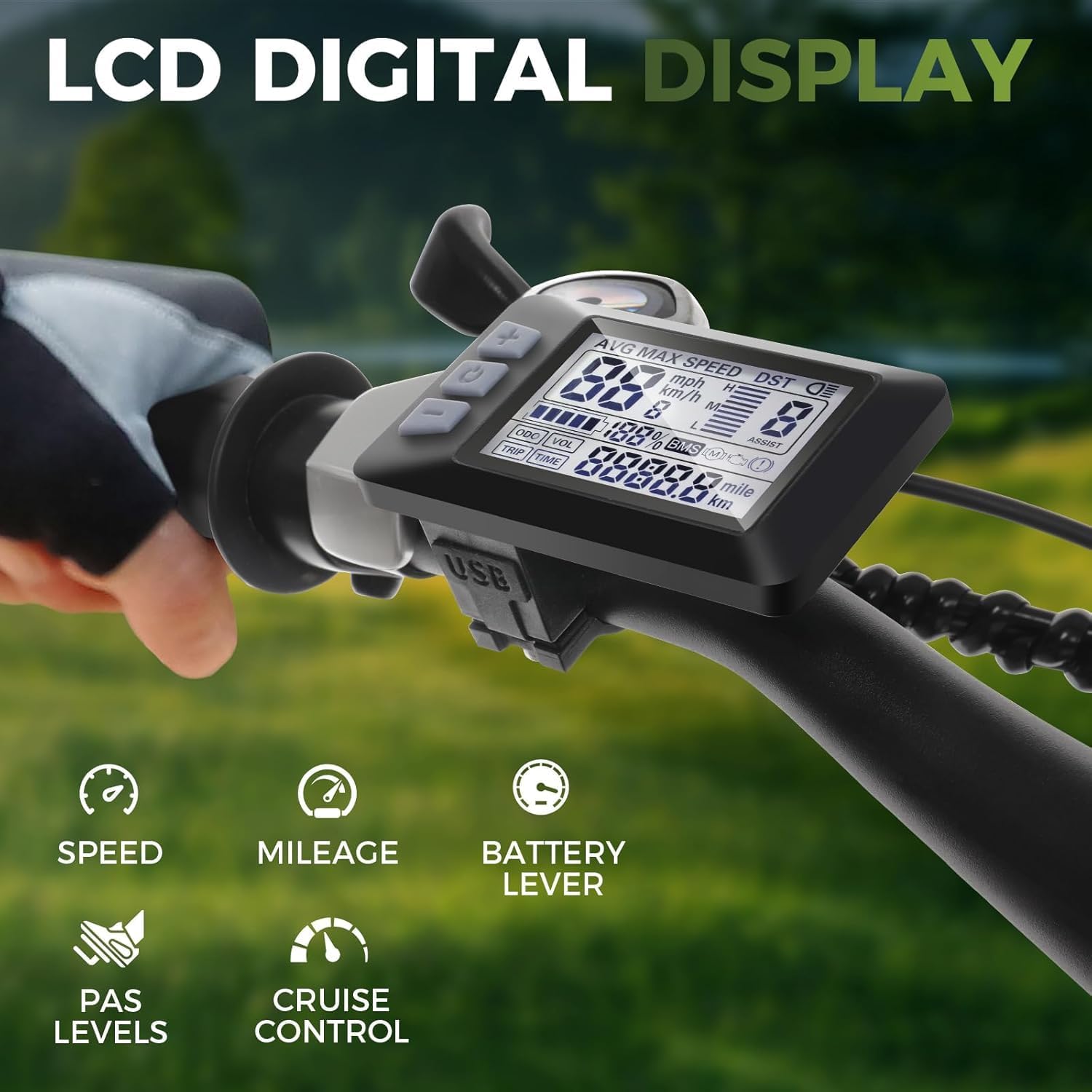 26/27.5 '' Electric Bike for Adults, Peak 500W/750W E bike, 3 Hours Fast Charge