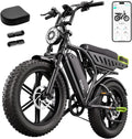 Electric Bike for Adults 1500W Peak 20" Fat Tire All-Terrain E-Bike 60/130 Miles