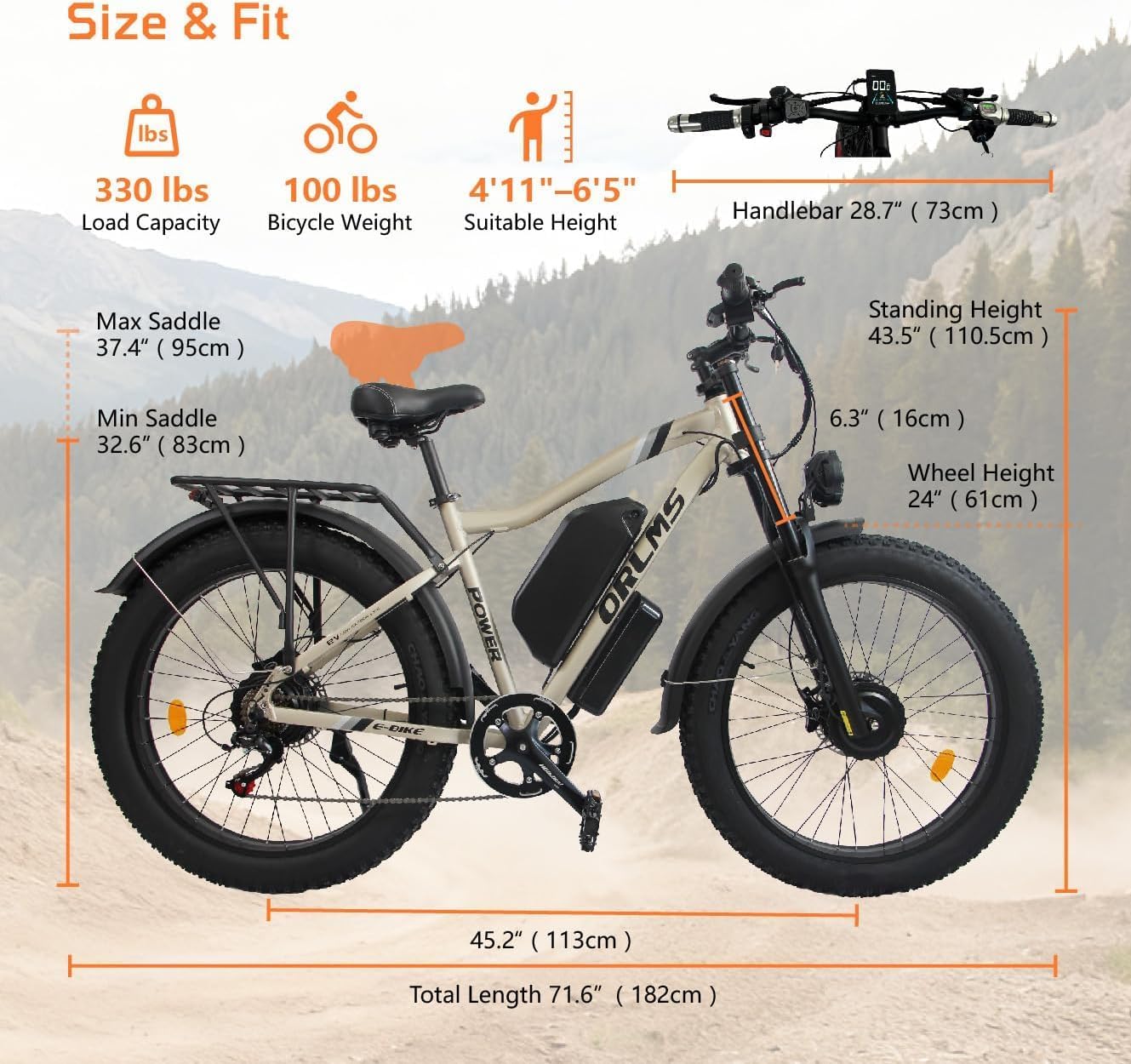 Dual Motor Electric Bike for Adults,5000W Peak
