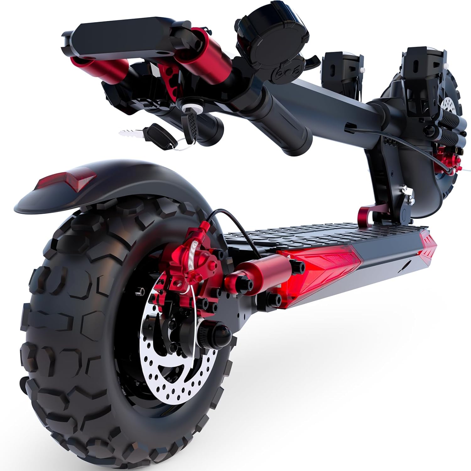 Electric Scooter Adults, 37 Miles Long Range, 34 Mph Max Speed, 11" Off-Road Tires,48V