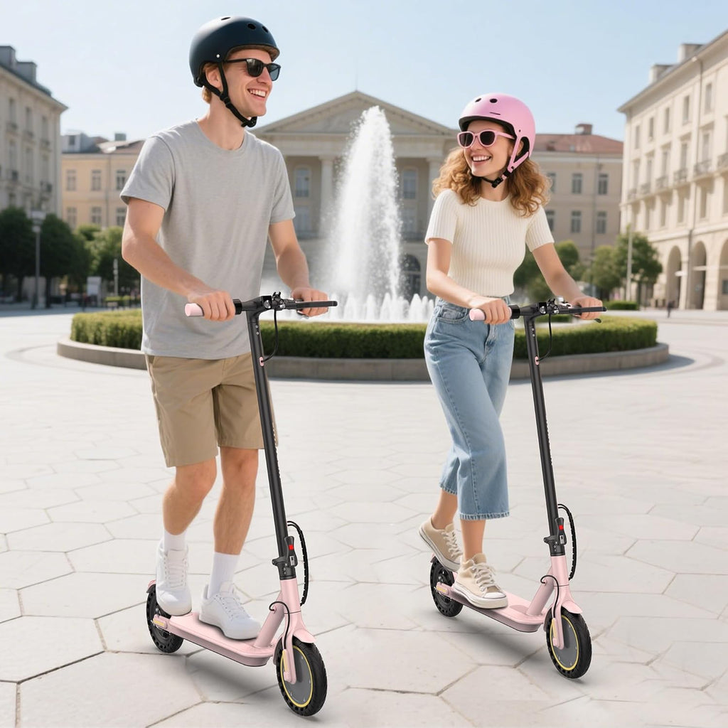 Electric Scooter, 500/350W Motor & 10"/8.5" Solid Tires, Up to 22/19 MPH & 25/15 Miles
