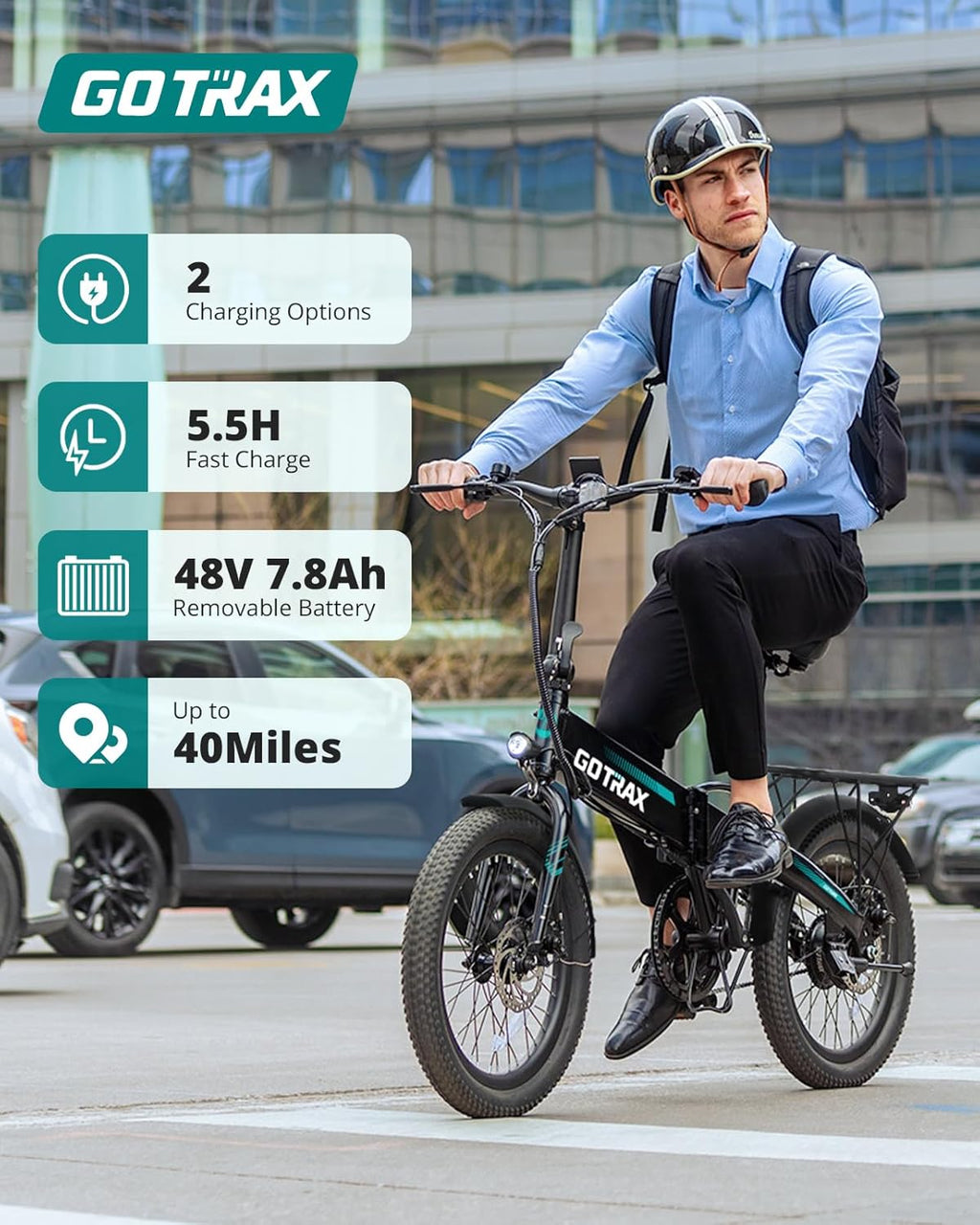 20" Folding Electric Bike with 40Miles (Pedal-assist1)