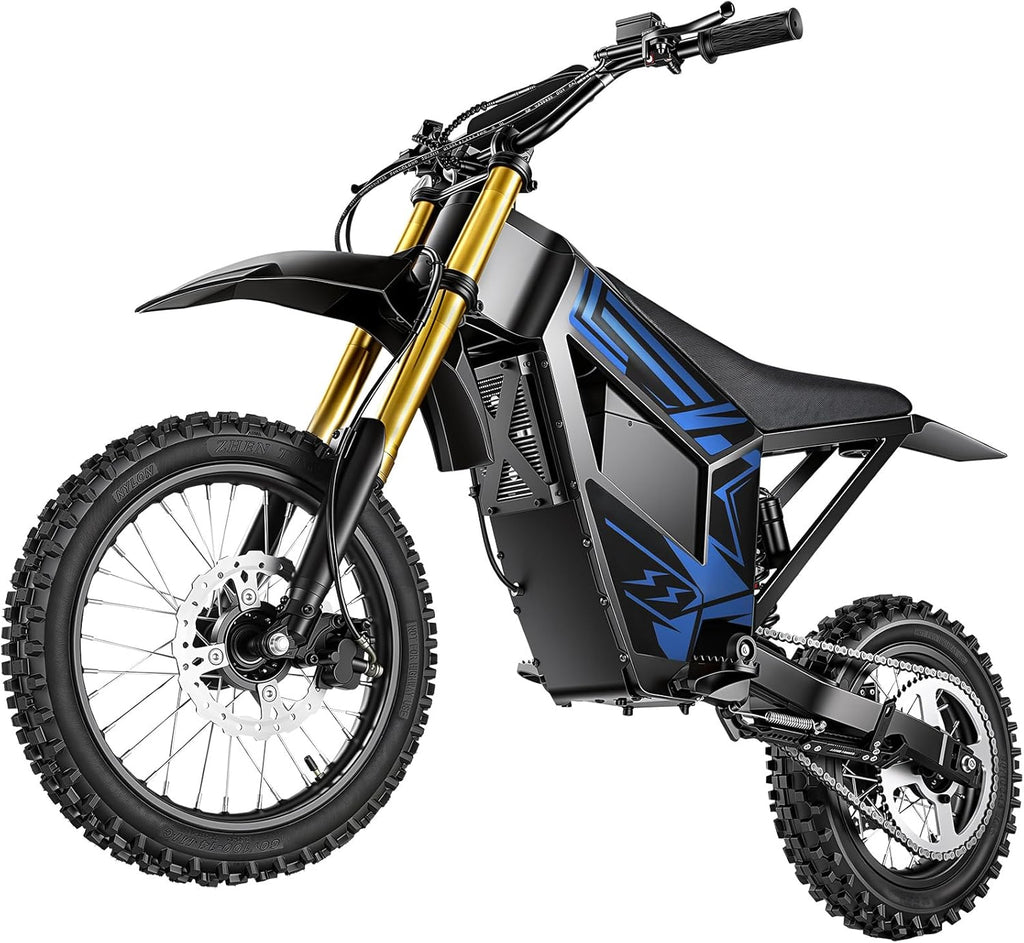 VE-6 2500W Electric Dirt Bike for Adults, 34 MPH Max Speed, 18 Miles Range, E-Bike