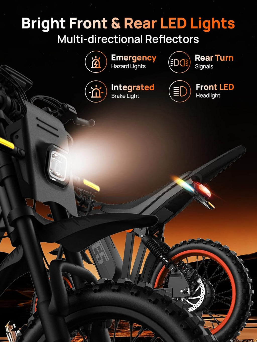 Electric Dirt Bike, 1500W Peak Electric Motorcycle
