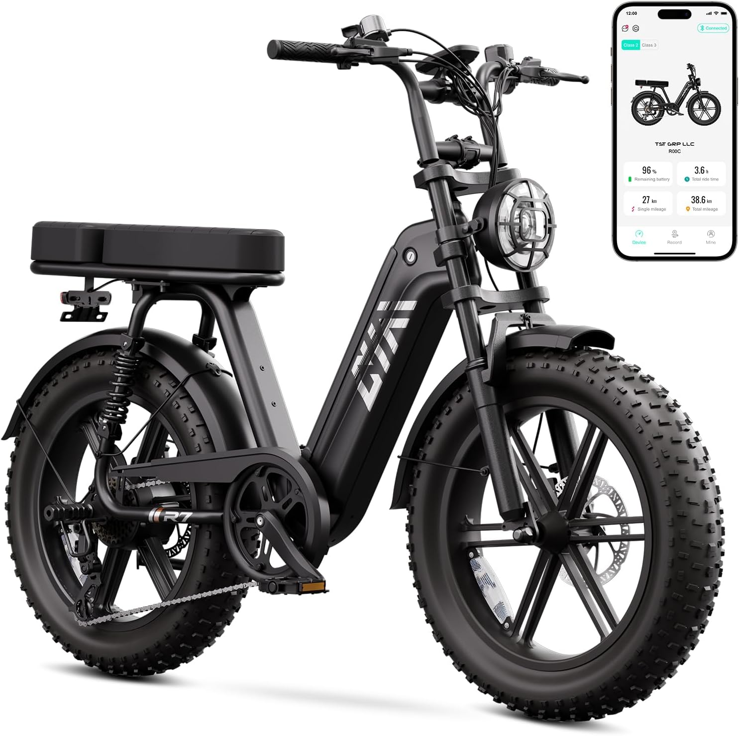 Electric Bike for Adults, 1500W Peak Motor 60 Miles Fat Tire Ebike