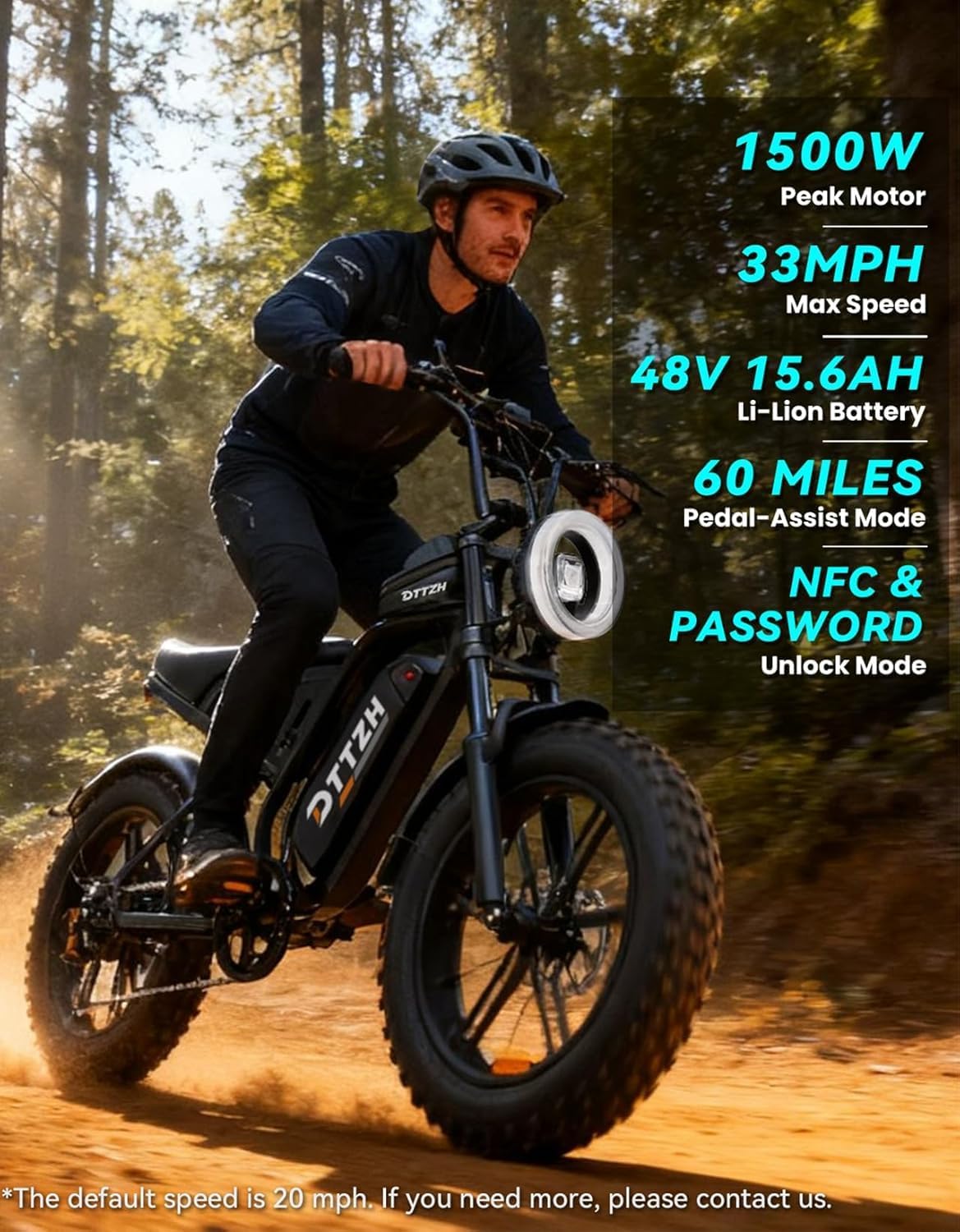 DTTZH F6/F6S/F6PRO Electric Bike for Adults with NFC & Password