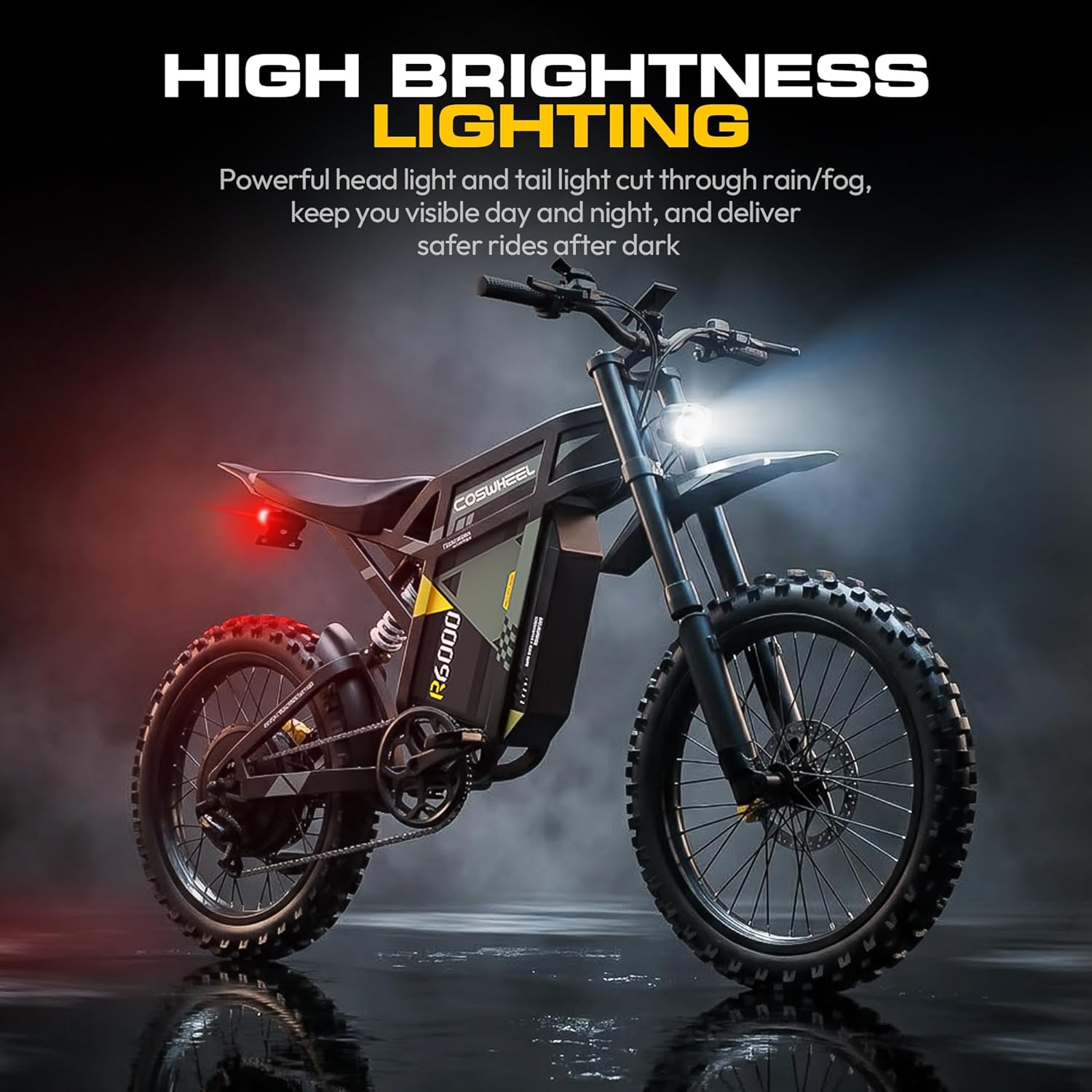 Electric Dirt Bike for Adults, 7000W Peak Motor Electric Motorcycle