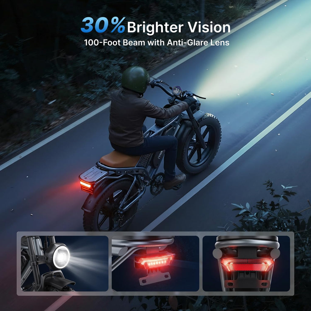 Electric Bike for Adults,2000W Peak Motor&28MPH Electric Dirt Bike
