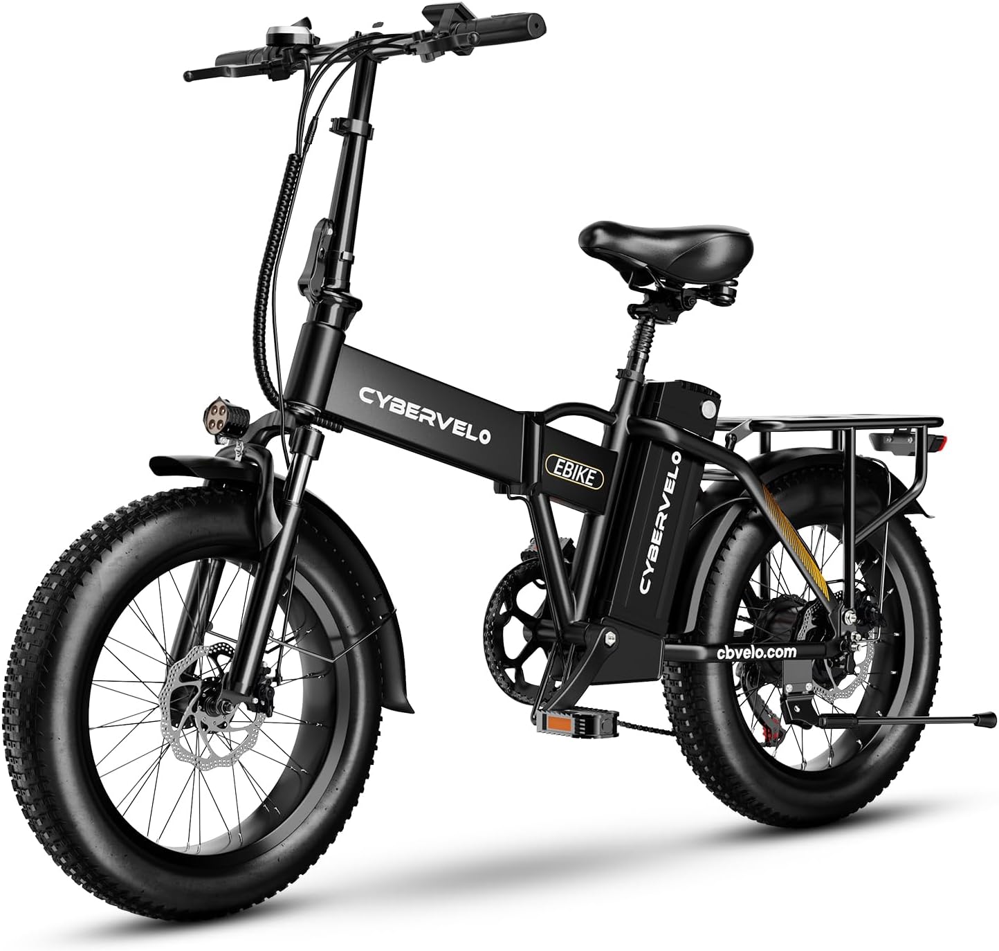 1000W Folding Electric Bike, 48V 20AH Large Removable