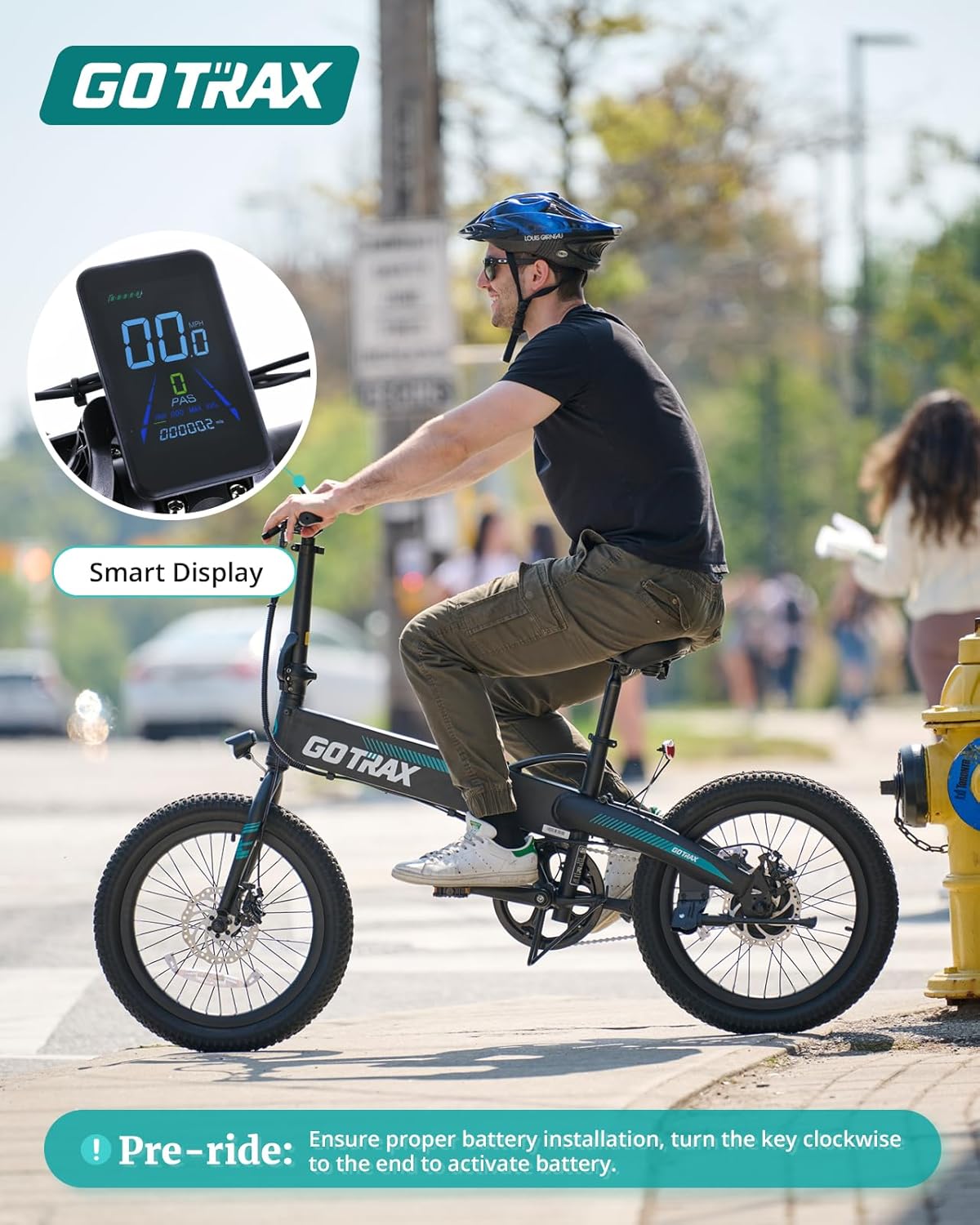 20" Folding Electric Bike with 40Miles (Pedal-assist1)