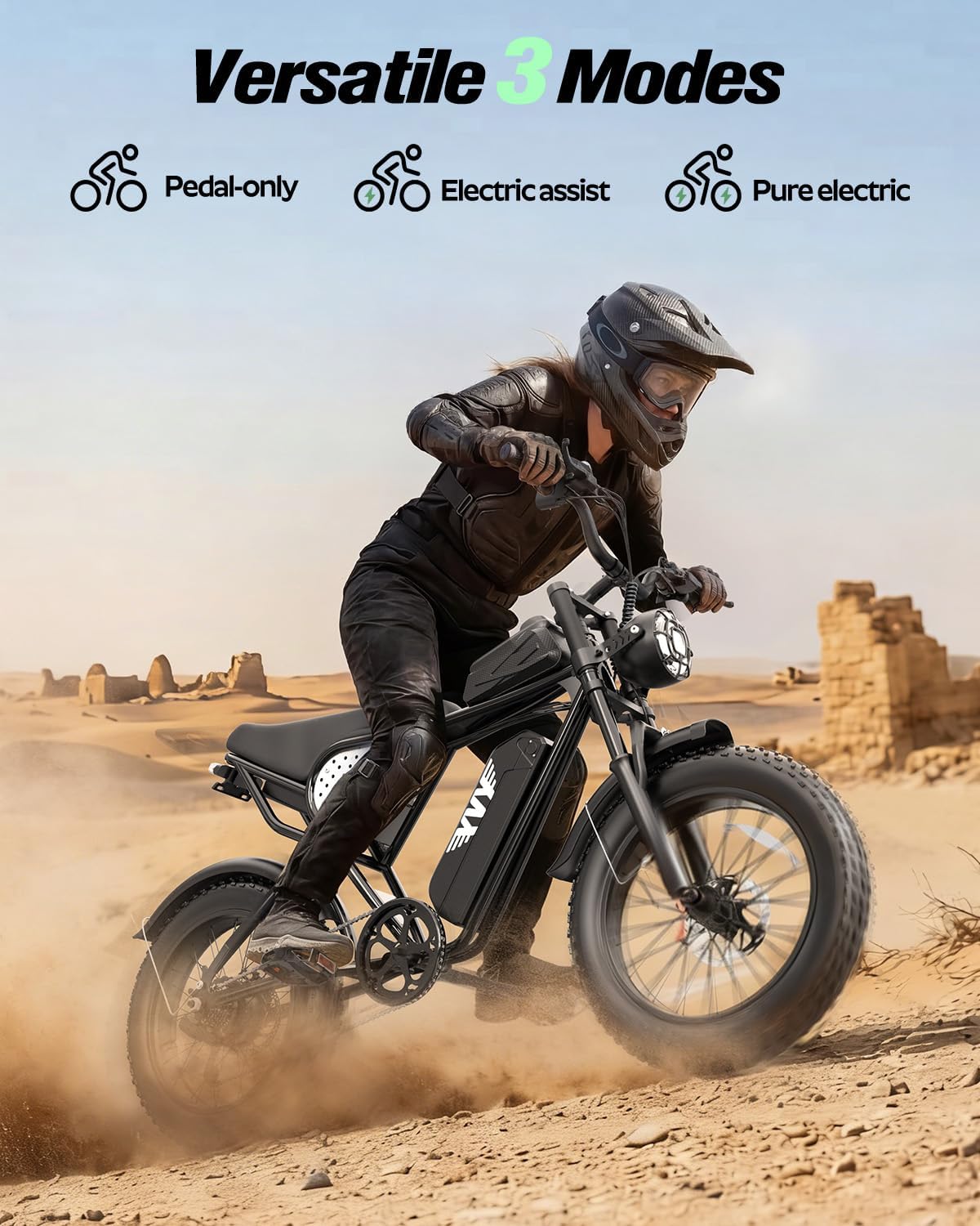 Adult Electric Bike 1500W-3000W Peak Motor,