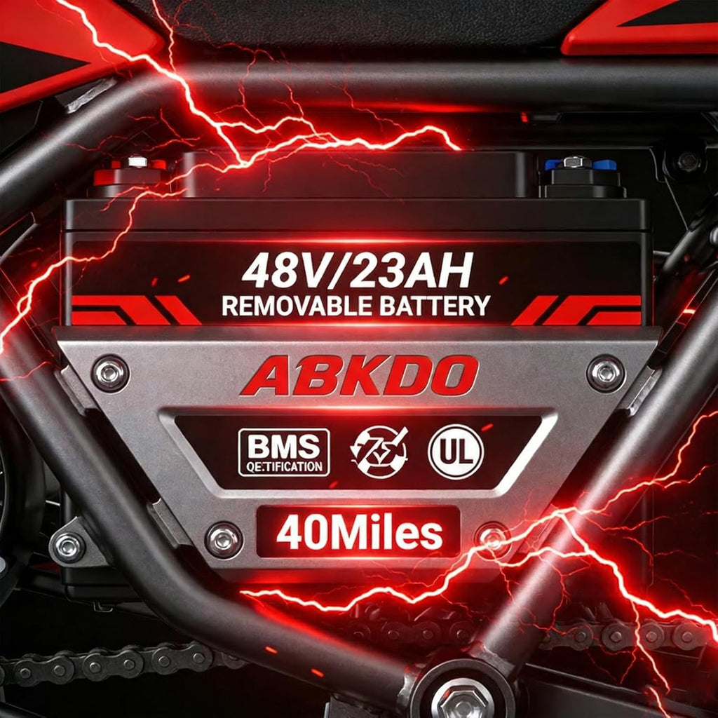 4000W Peak Electric Dirt Bike for Teens Adults, 45 MPH Max Speed, 40 Miles