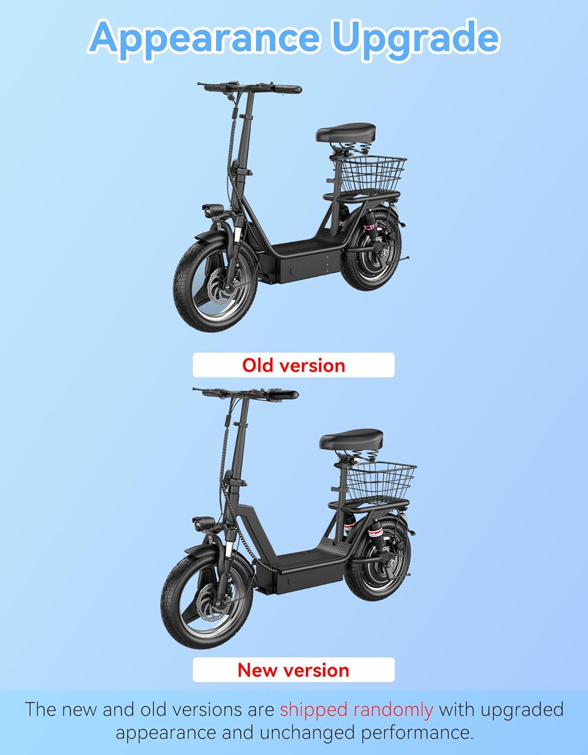 Electric Scooter for Adults, 1000W Peak Motor, 35 Miles of Range Scooter with Seat, 25 MPH