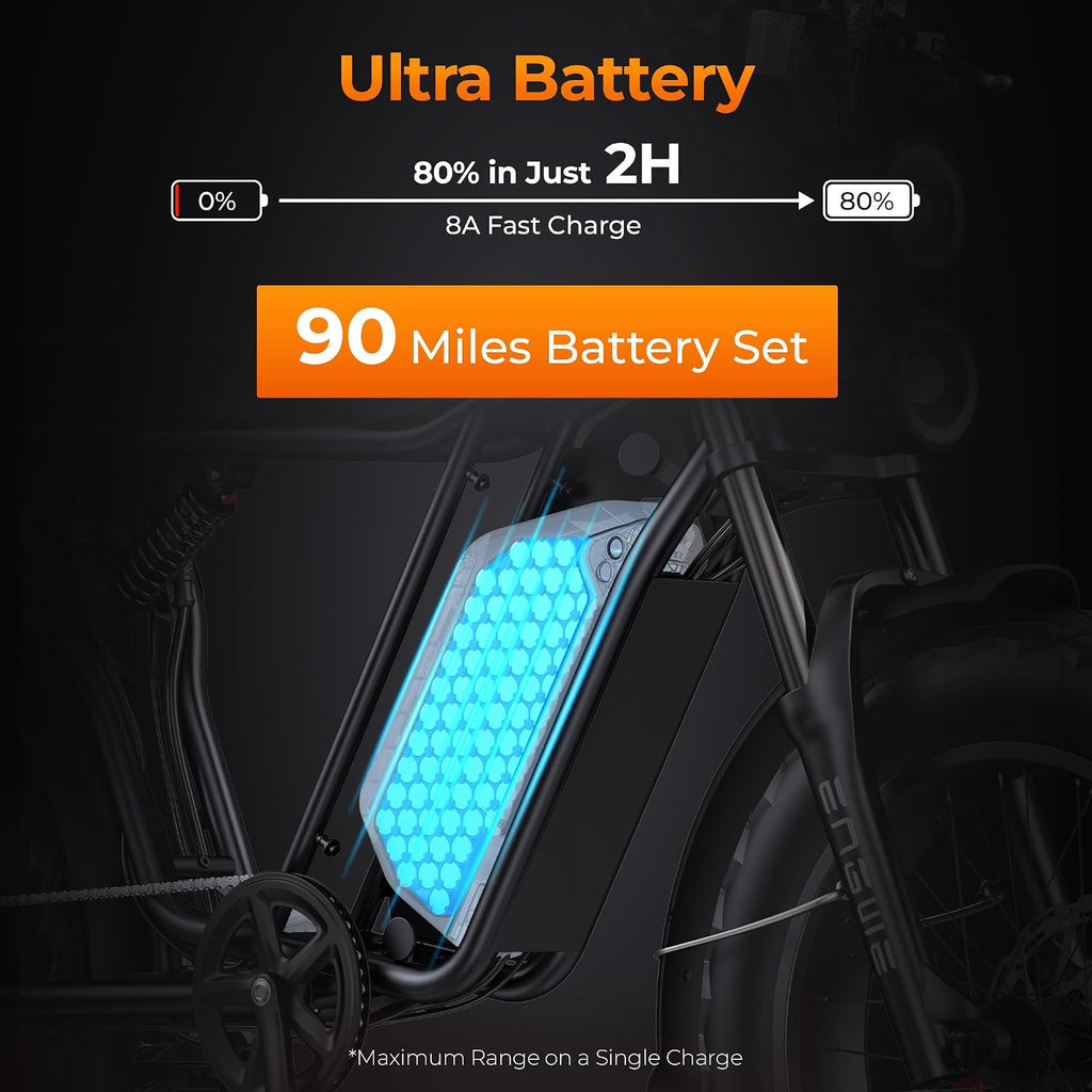 Electric Off-Road Dirt Bike 40MPH, 60V 20Ah