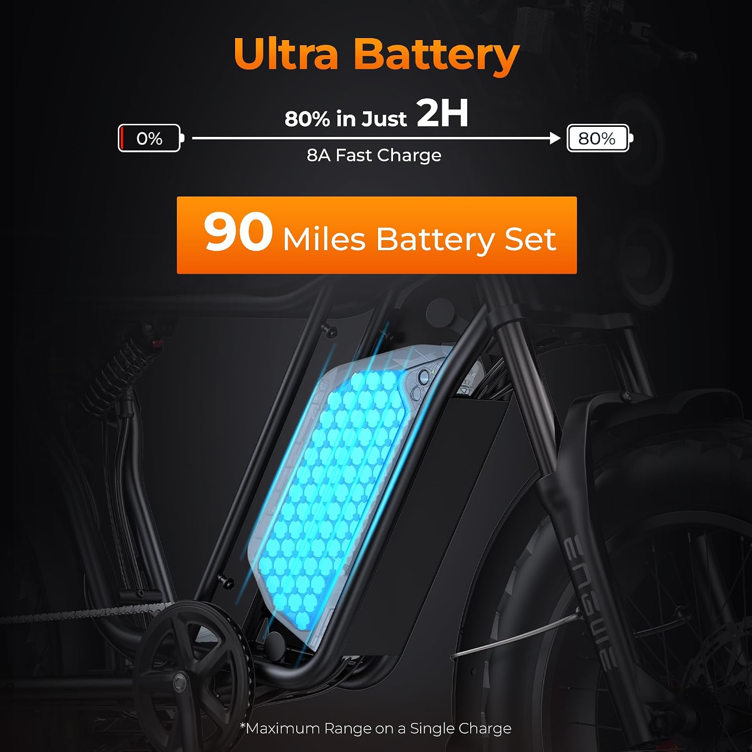 Electric Off-Road Dirt Bike 40MPH, 60V 20Ah