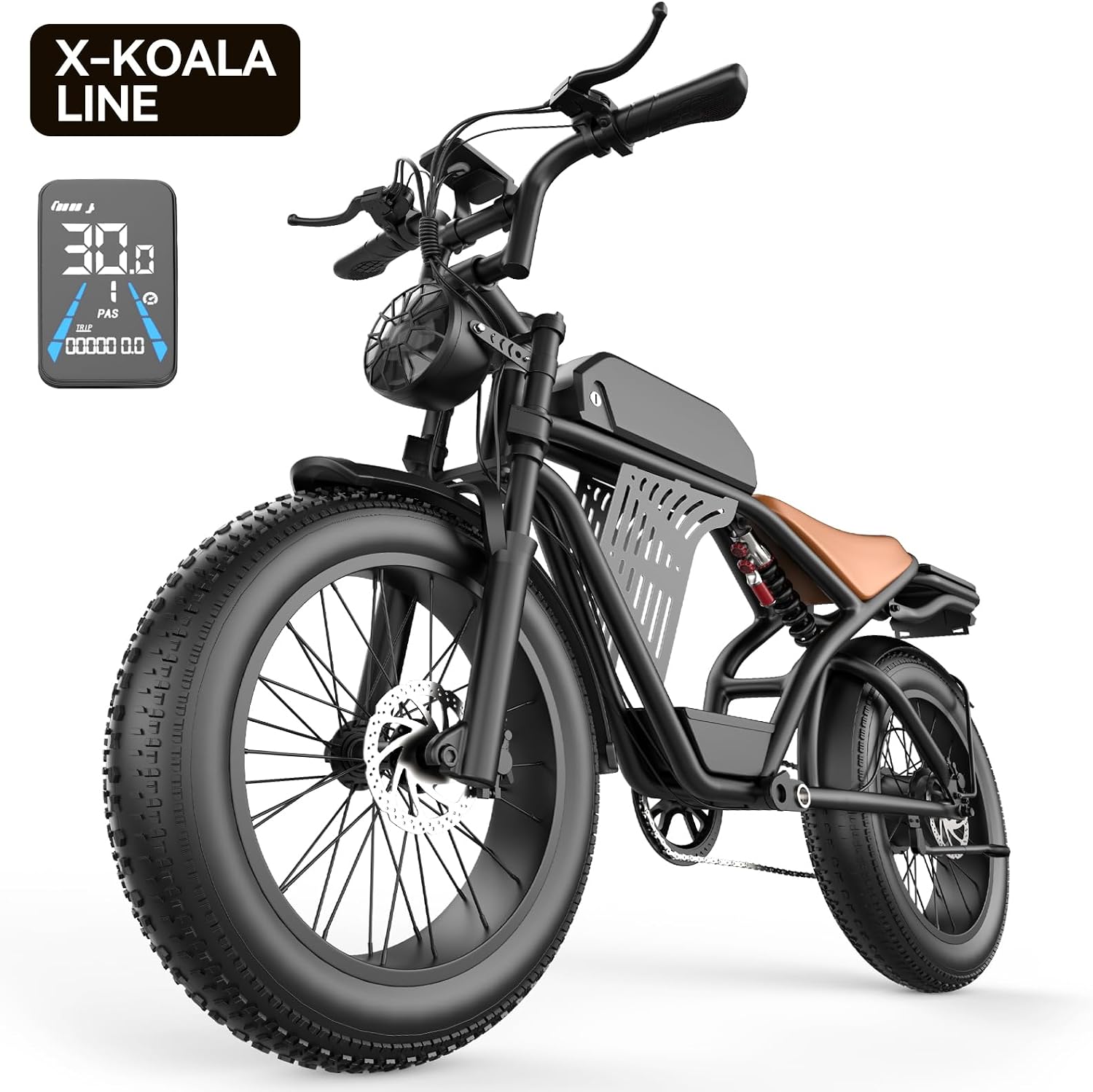 2500W Peak Electric Dirt Bike for Adults,100 Miles,32MPH Off-Road Ebike with 48V 20Ah