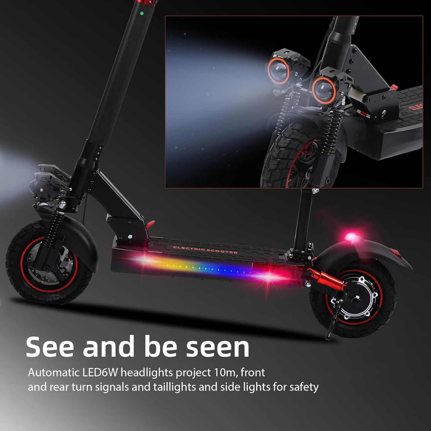 Electric Scooter Adults,1200/1600W Motor, 30/34 MPH Top Speed & 30/40 Miles Range