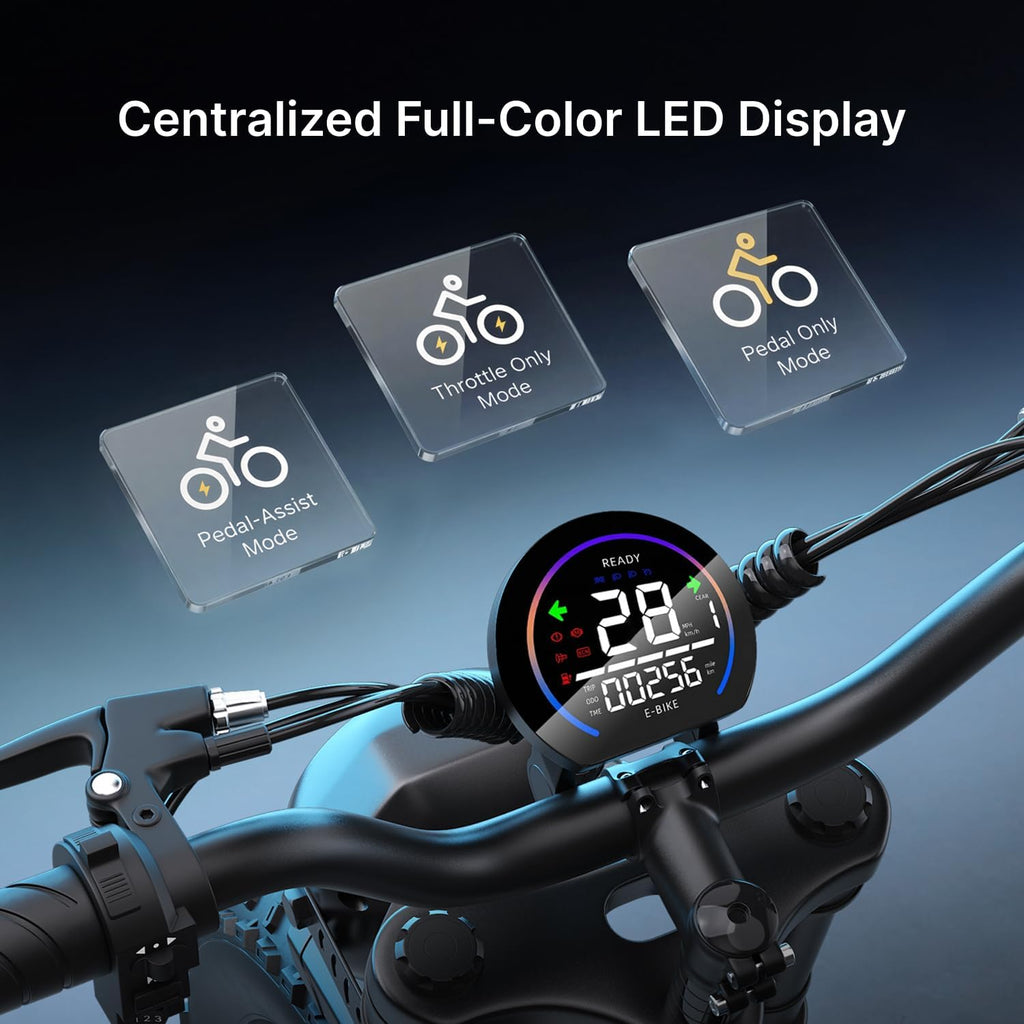 Electric Bike for Adults,2000W Peak Motor&28MPH Electric Dirt Bike
