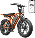 Electric Bike for Adults, 1500W Peak Motor 60 Miles Fat Tire Ebike with 48V 15Ah
