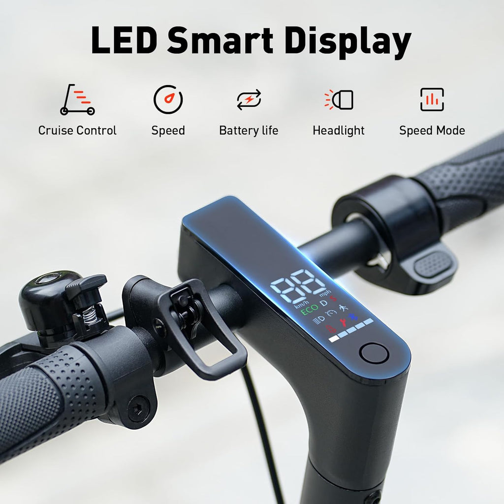 Electric Scooter, 1000W/500W Powerful Motor, 28/21 Mile Range, 25/21/18 MPH