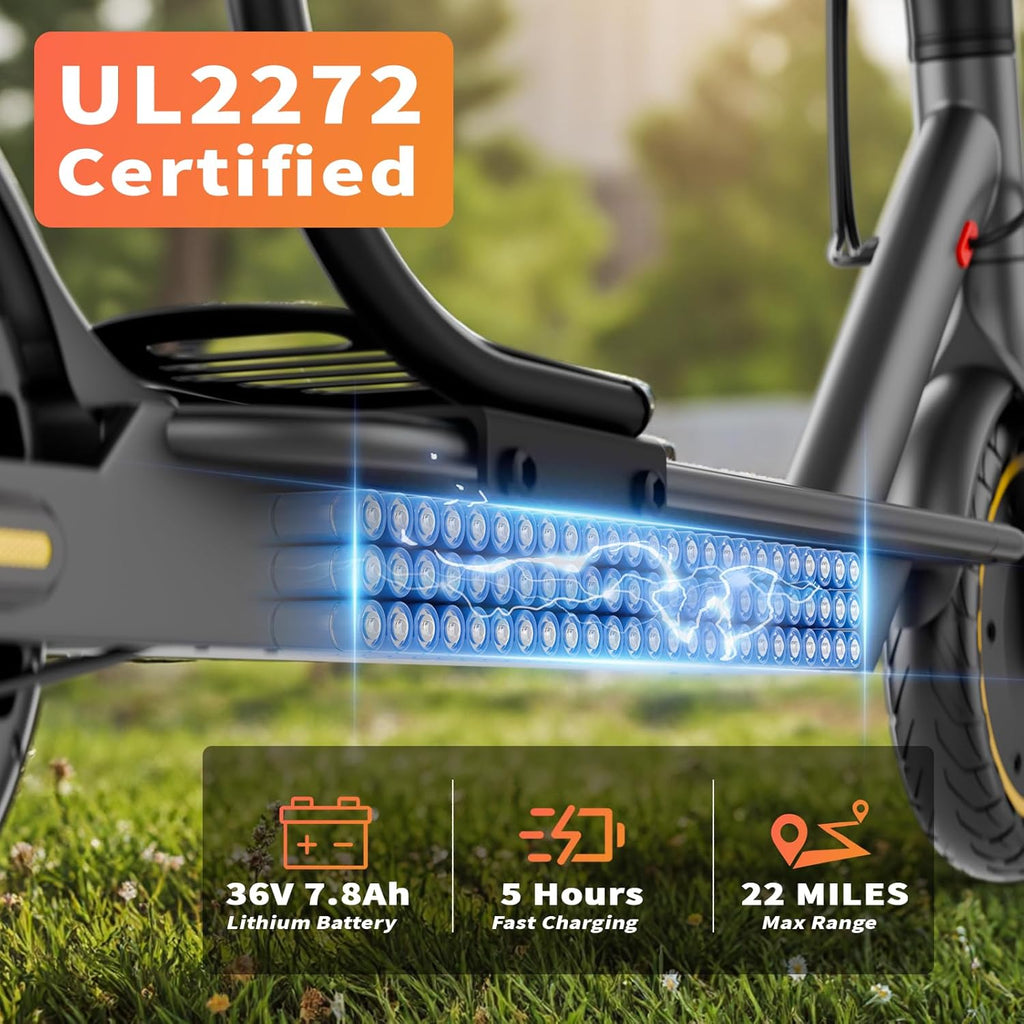 Electric Scooter for Adults, 350W/500W Motor, Up to 22 Miles Long