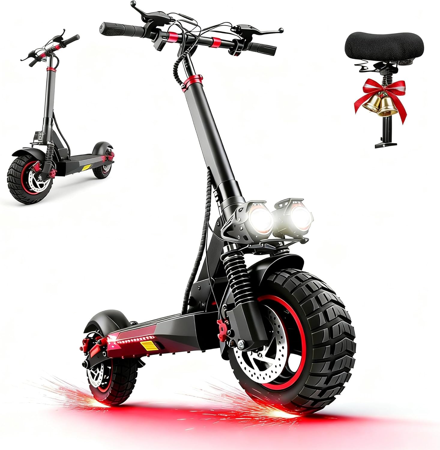 Electric Scooter Adults,1200/1600W Motor, 30/34 MPH Top Speed & 30/40 Miles Range