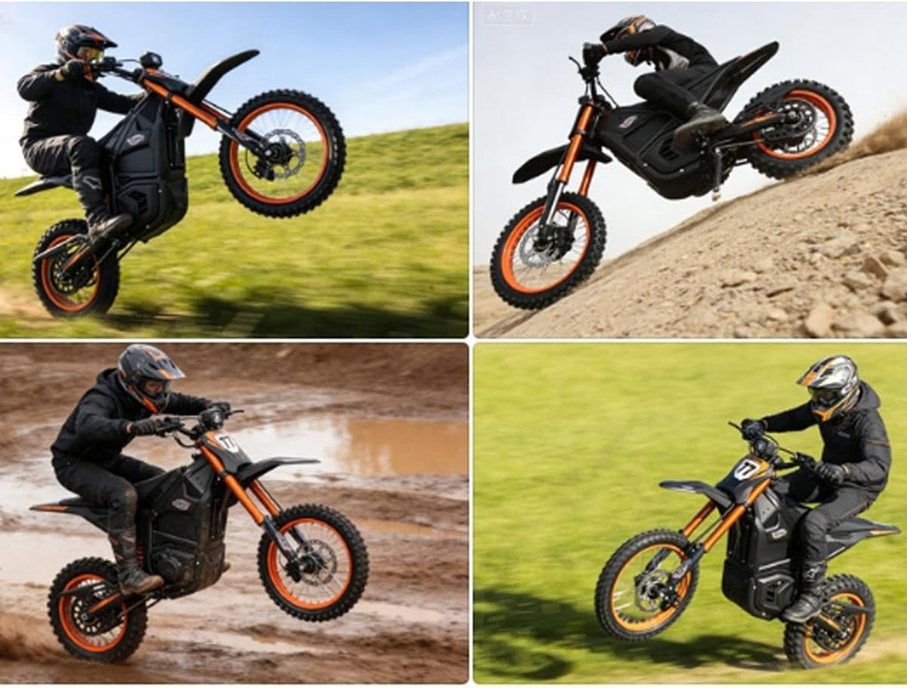 E‑Hawk 3500W Peak Power 48V Electric Dirt Bike for Teens & Adults