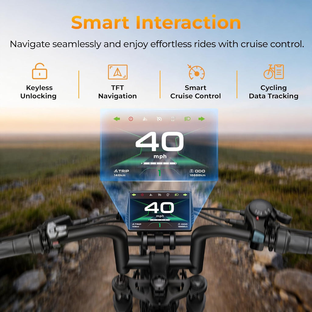Electric Off-Road Dirt Bike 40MPH, 60V 20Ah