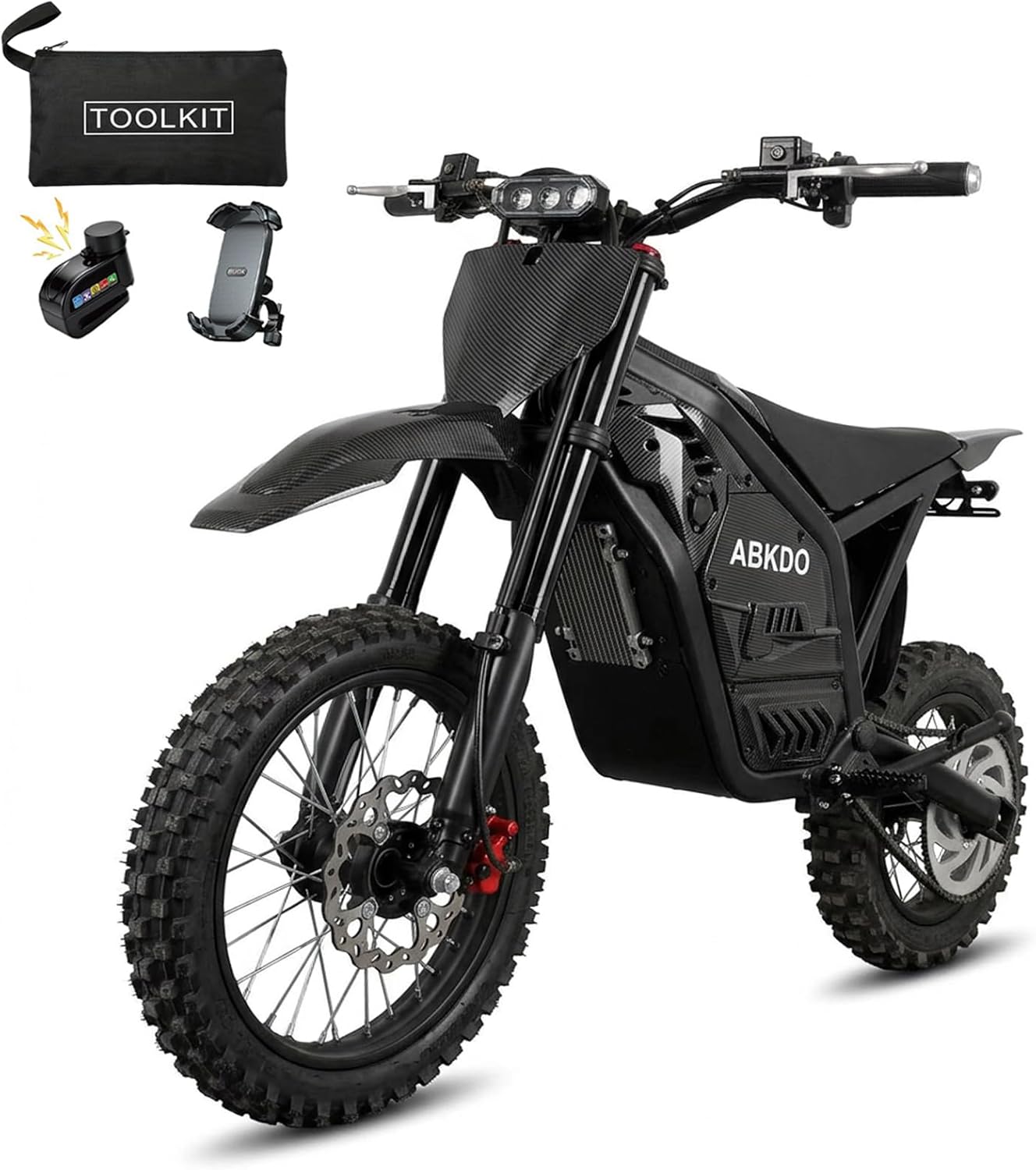 4000W Peak Electric Dirt Bike for Teens Adults, 45 MPH Max Speed, 40 Miles