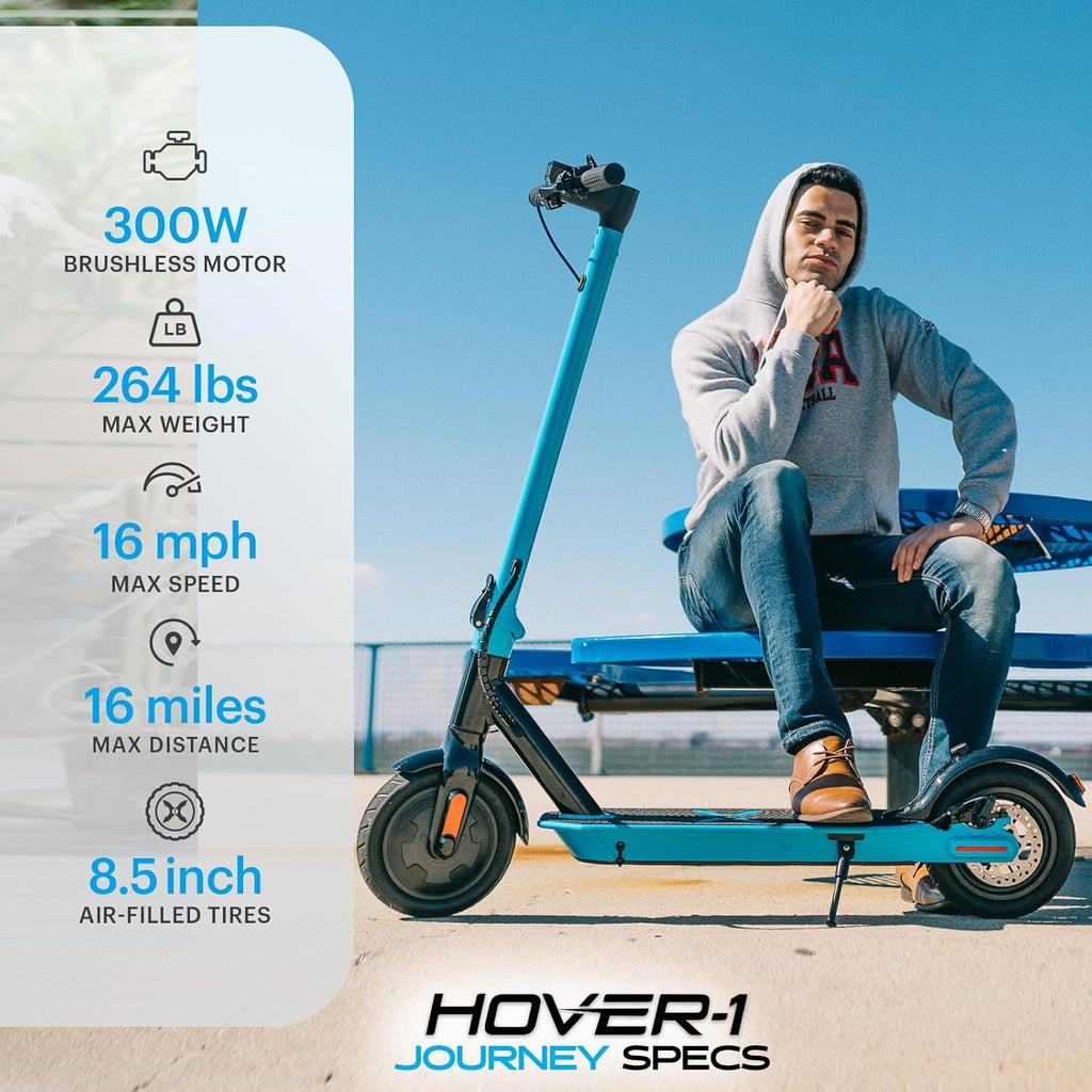 Electric Scooter 14MPH, 16 Mile Range, 5HR Charge, LCD Display, 8.5 Inch