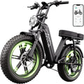 Electric Bike for Adults 1500W Peak 20" Fat Tire All-Terrain E-Bike 60/110 Miles Electric Dirt Bike