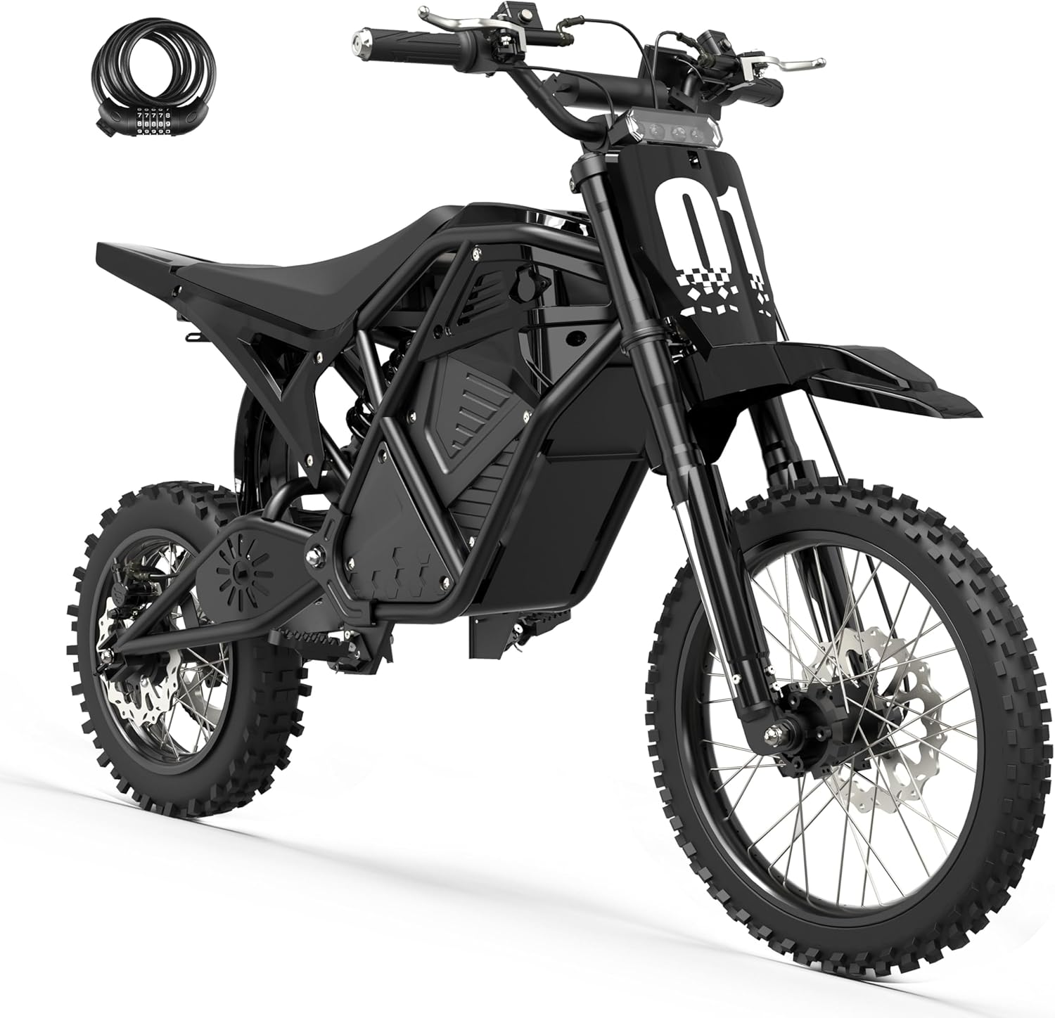 Electric Dirt Bike for Teens Adults, Mid-Drive Motor 3500W Peak