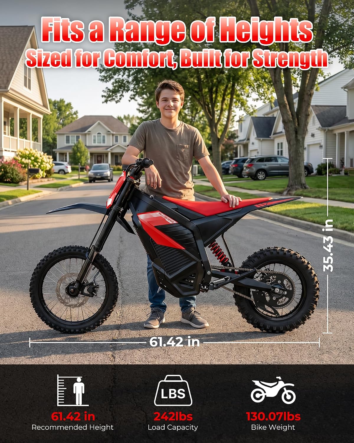 Electric Dirt Bike for Adults & Teens,