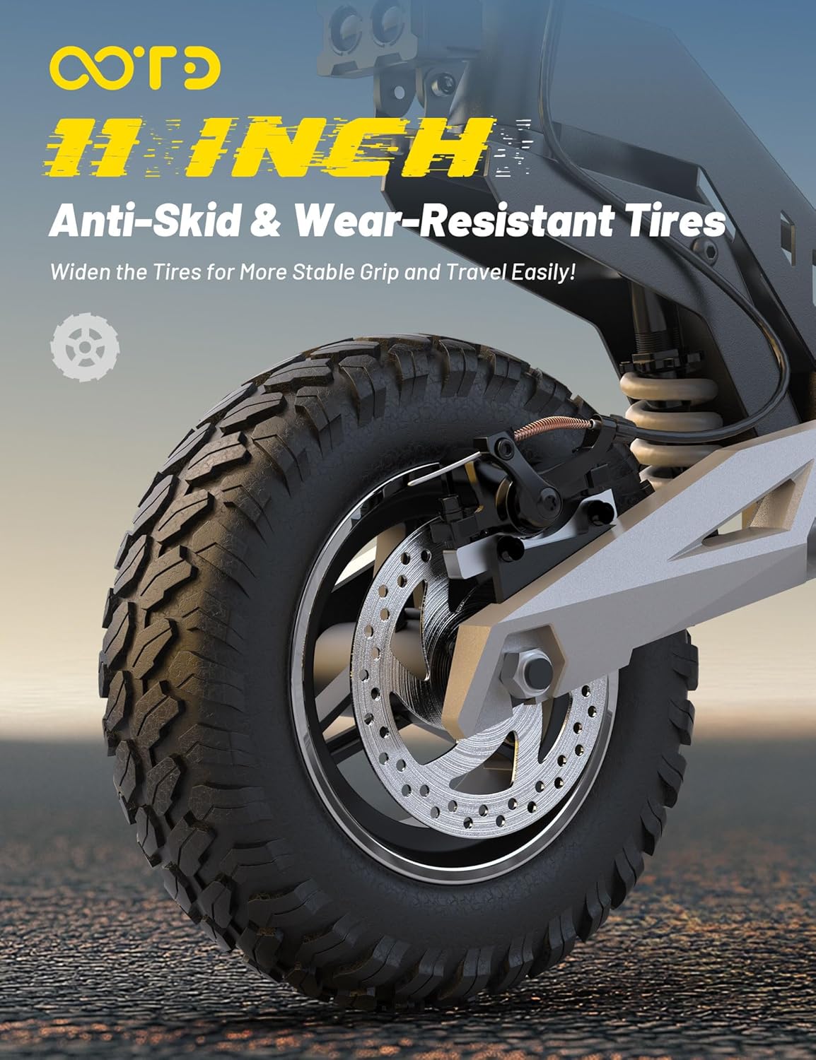 Electric Scooter for Adults, 48V 18AH Battery Up to 46 Miles Long