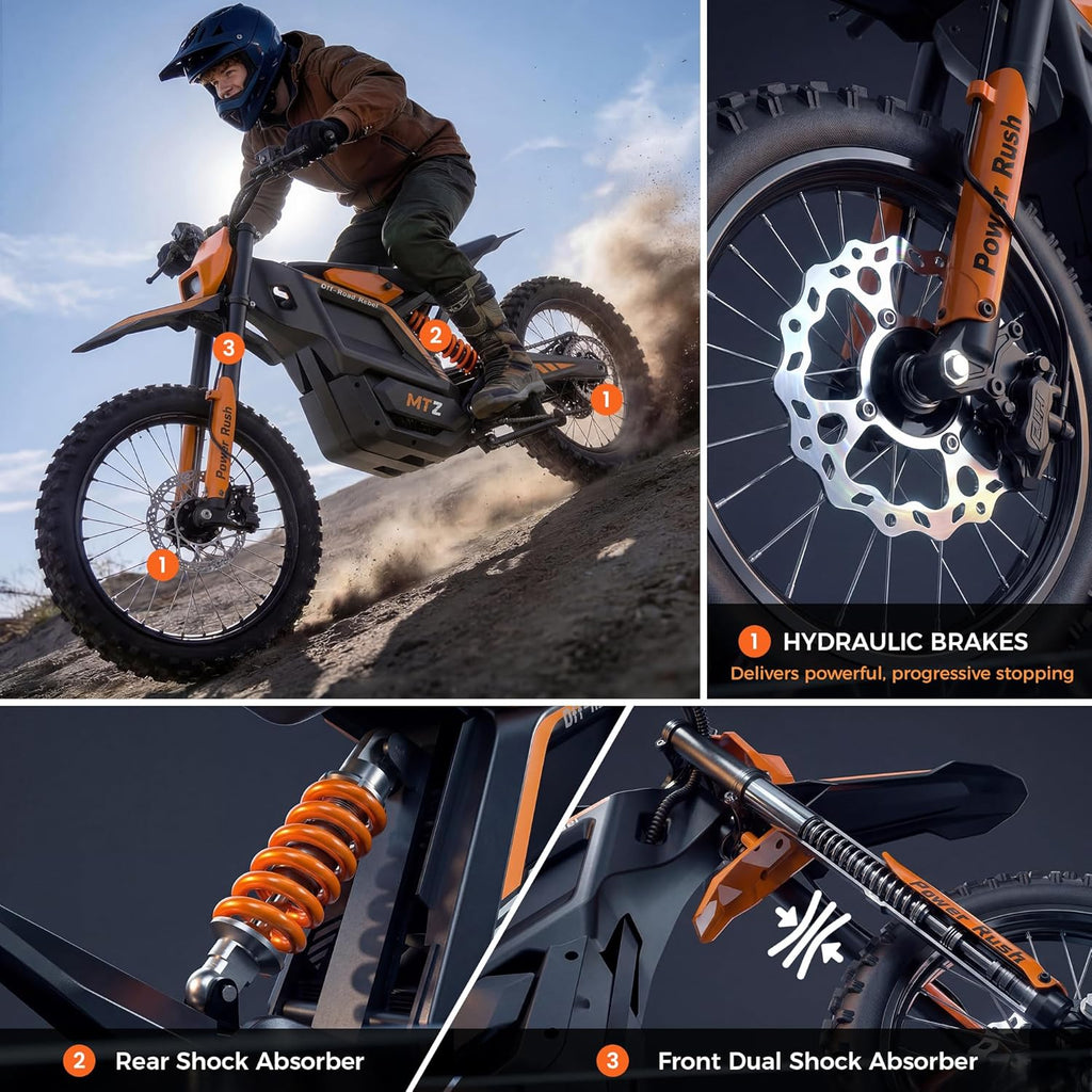Electric Dirt Bike for Adults Offroad Ebike 𝟮𝟬𝟬𝟬𝗪-𝟱𝟬𝟬𝟬𝗪 Peak 20Ah-27Ah