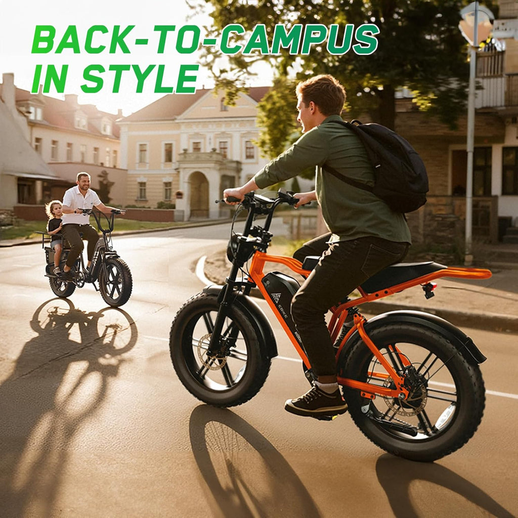 Electric Bike for Adults, 1500W Peak Motor 60 Miles Fat Tire Ebike with 48V 15Ah