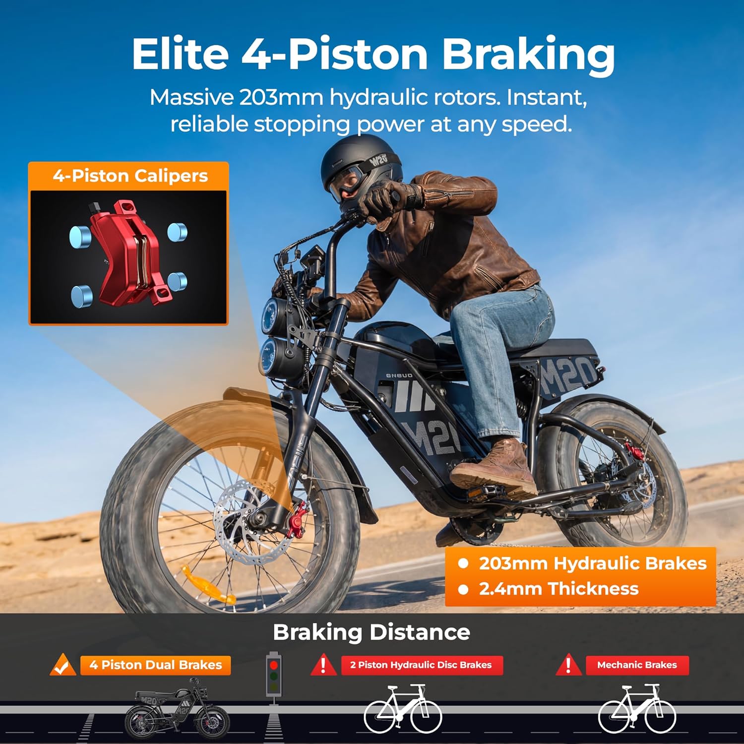 Electric Off-Road Dirt Bike 40MPH, 60V 20Ah
