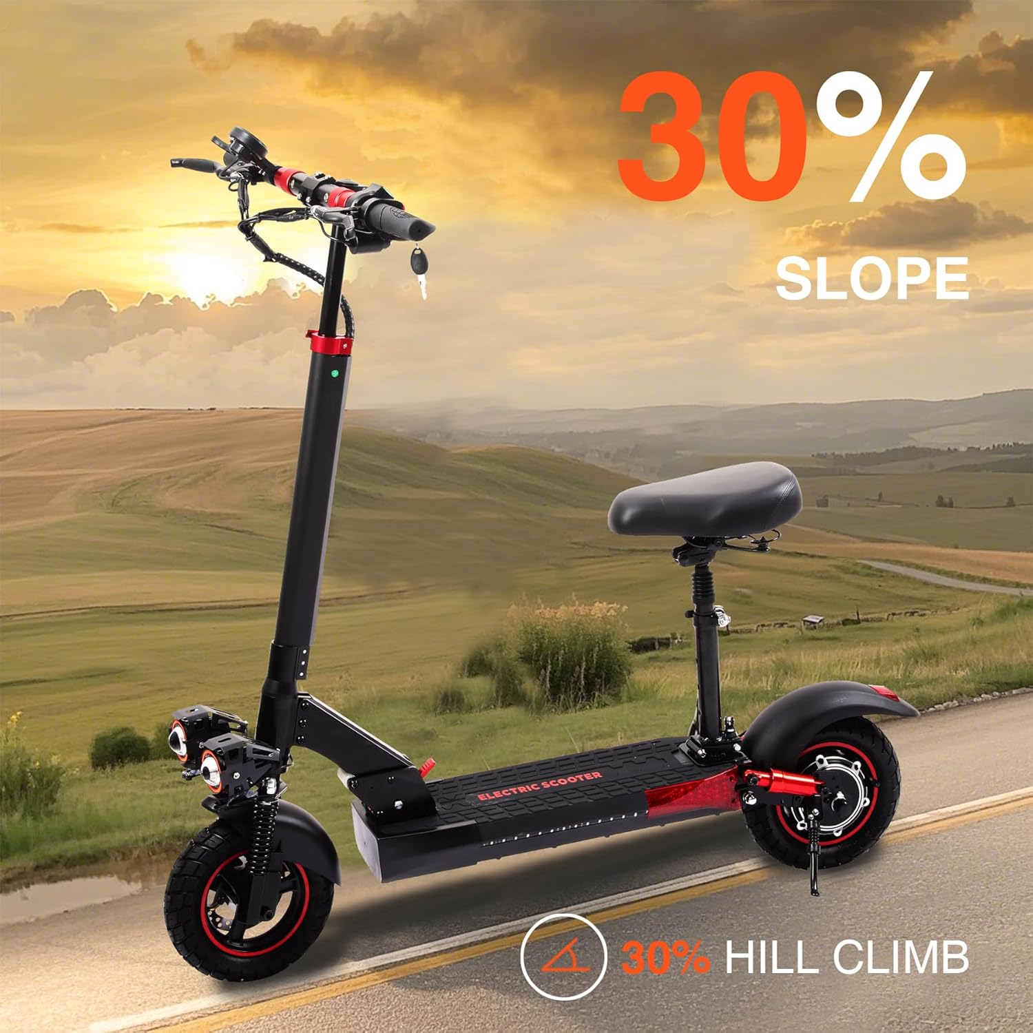 Electric Scooter Adults,1200/1600W Motor, 30/34 MPH Top Speed & 30/40 Miles Range