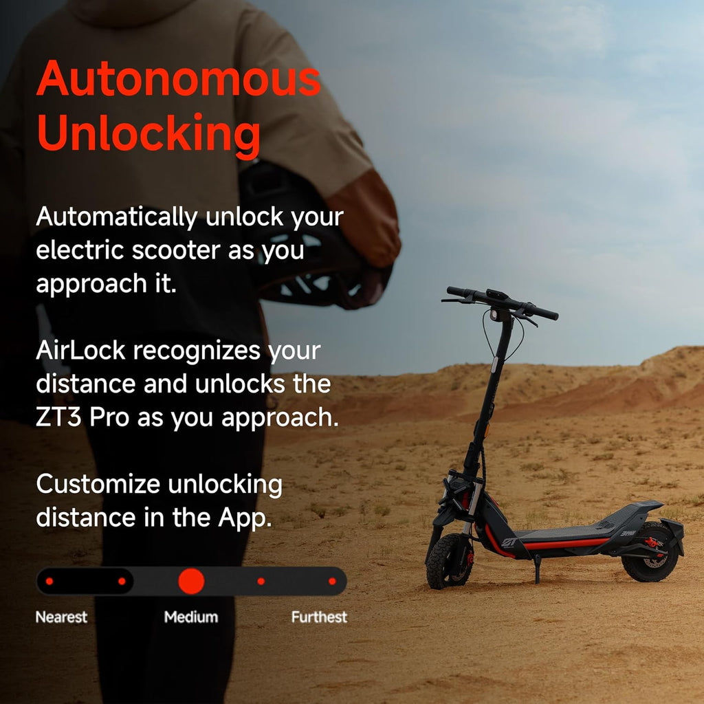 Electric Scooter, Up to 24.9 MPH, 43.5-Mile Range, Dual Suspension