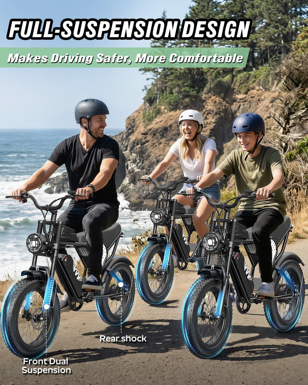 Adult Electric Bike 1500W-3000W Peak Motor,