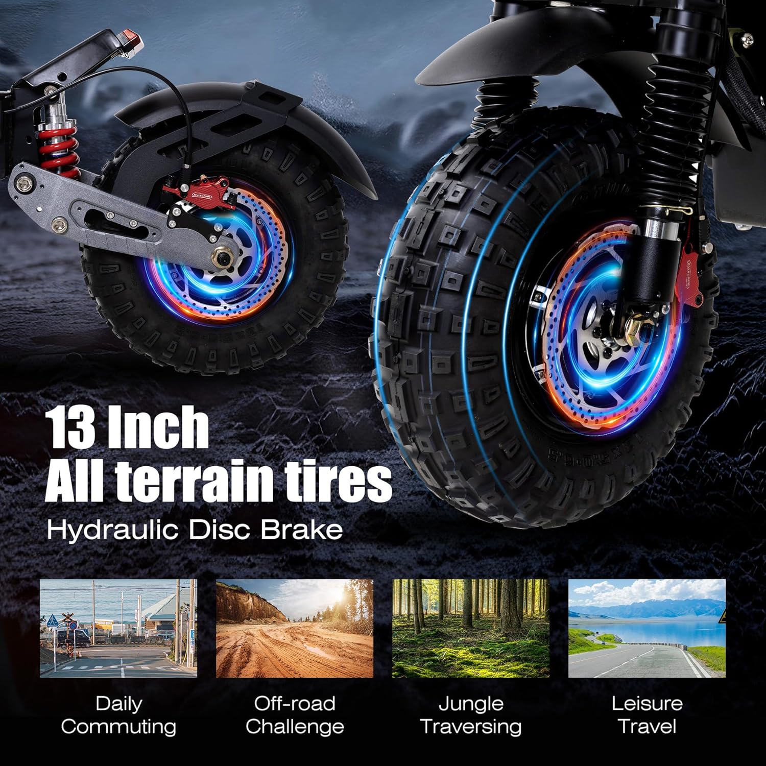 Electric Scooter Adult, 7000W Motor, 60V 33Ah
