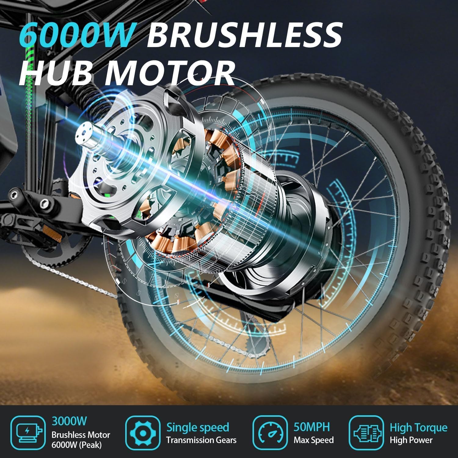 R3/R3Neo 45/50MPH Electric Dirt Bike for Adults,60V25Ah 1500Wh